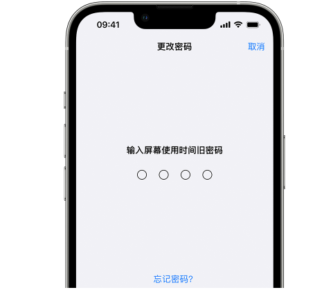 黔南iPhone屏幕维修分享iPhone屏幕使用时间密码忘记了怎么办 