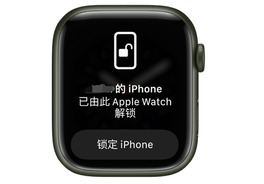 黔南苹果手机维修分享用 AppleWatch 解锁配备面容 ID 的 iPhone方法 