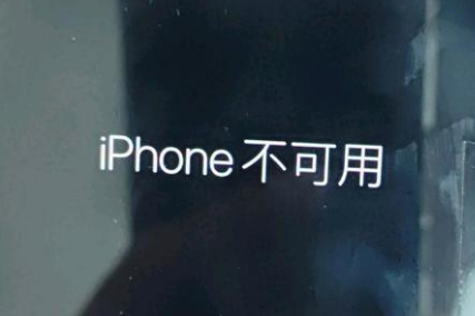 黔南苹果服务网点分享锁屏界面显示“iPhone 不可用”如何解决 